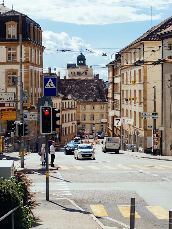 Centre-ville de Neuchâtel, Suisse